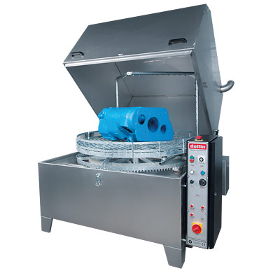 Lavadora automática con cesta rotativa